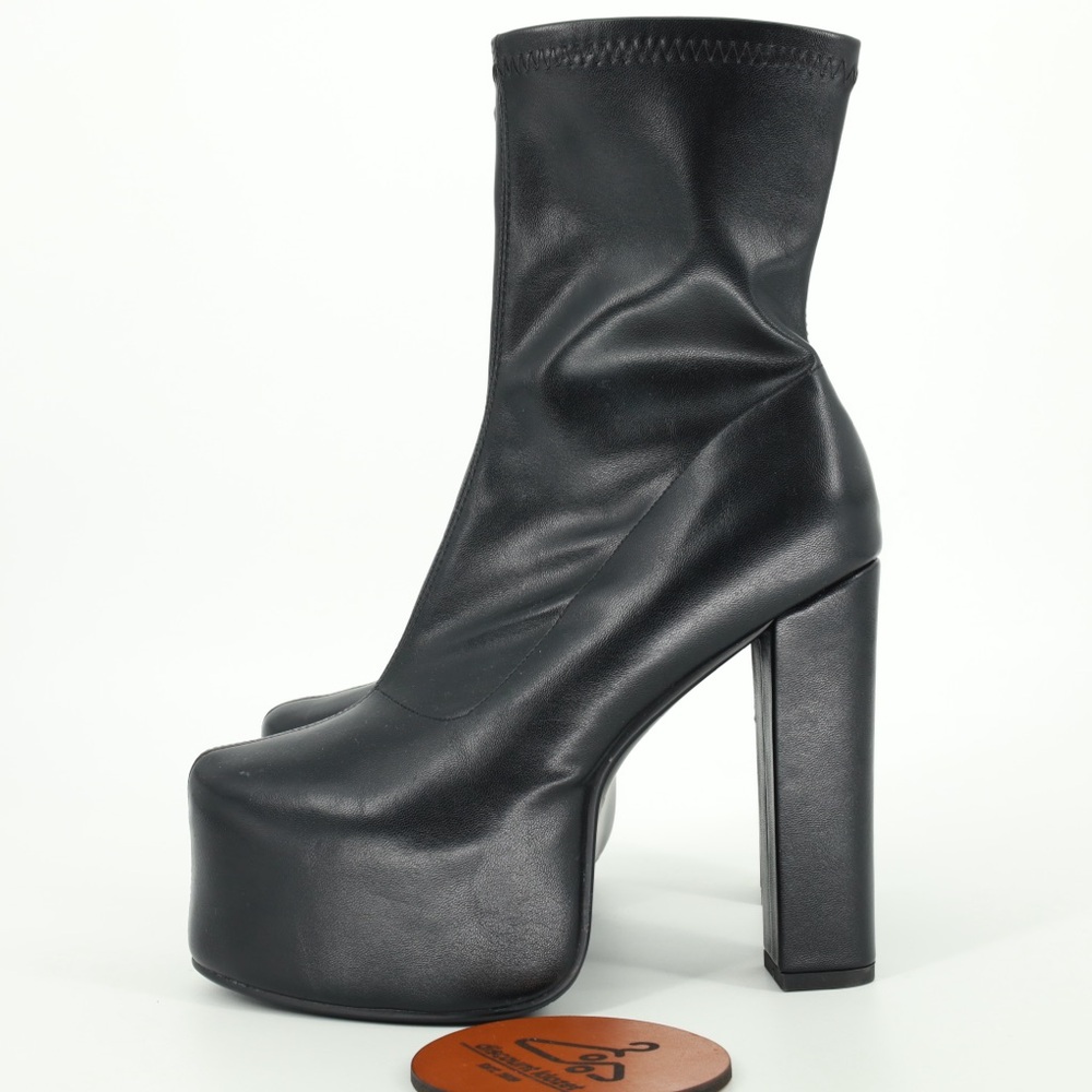 Pull-On Platform Boots Goth Punk - image 2